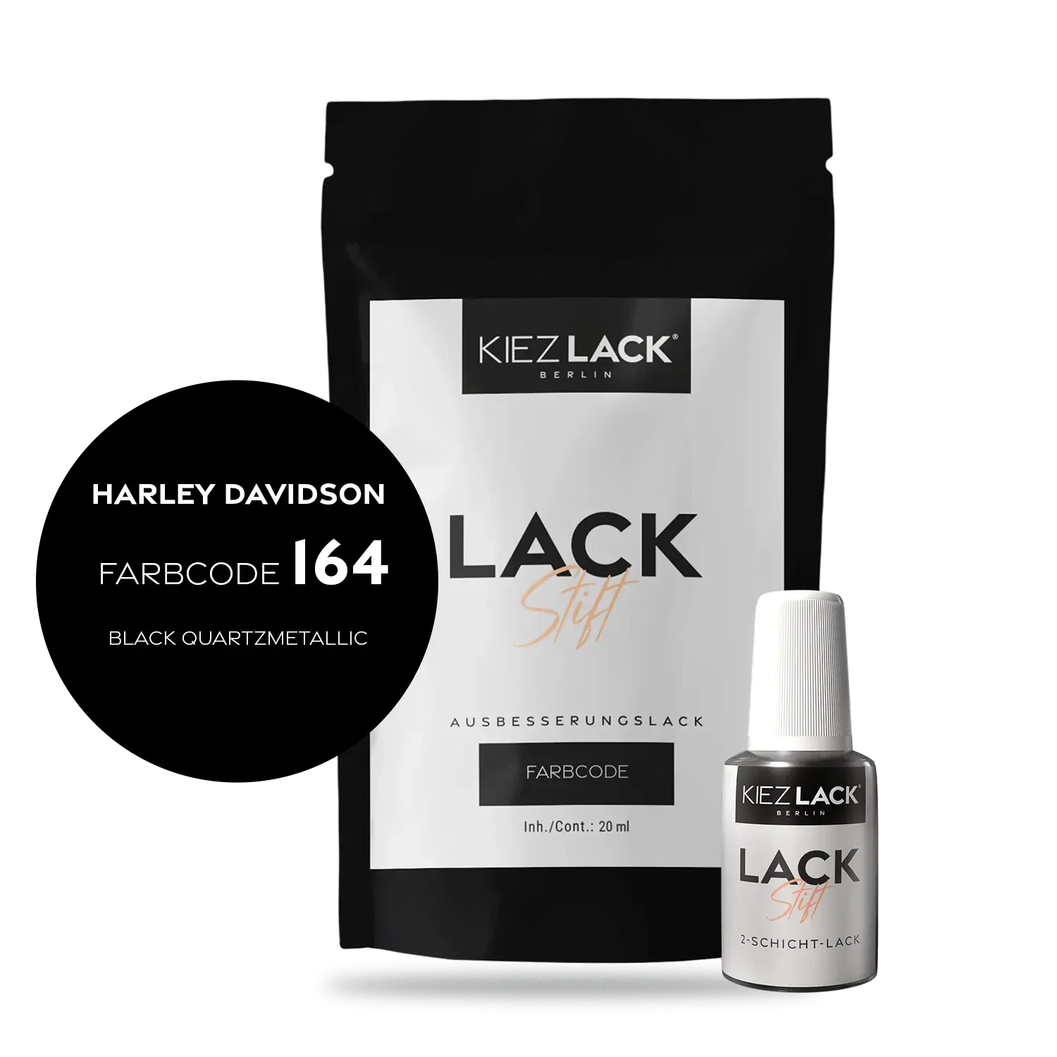 Kiezlack Motorradlack Lackstift Harley Davidson 164 BLACK QUARTZMETALLIC