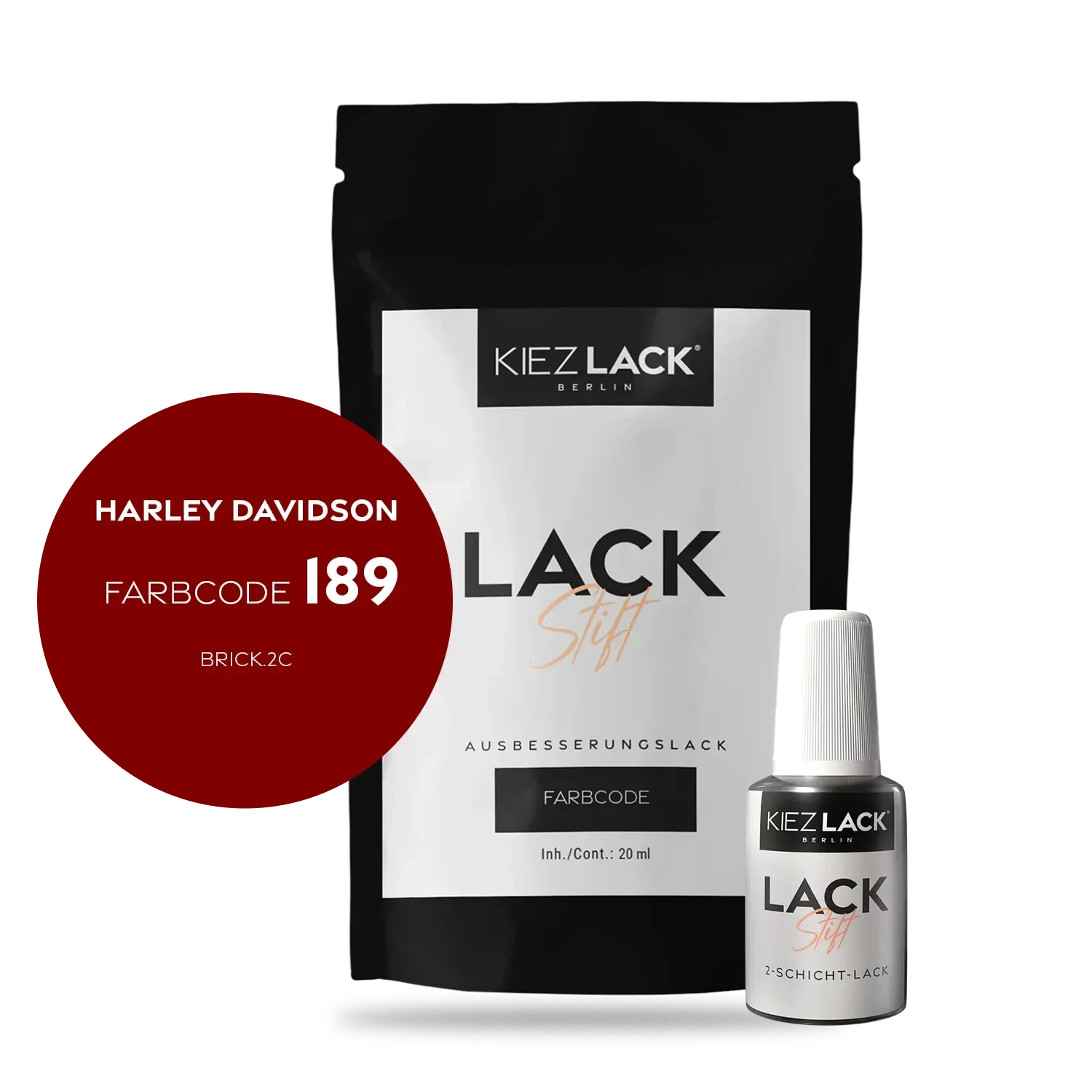 Kiezlack Motorradlack Lackstift Harley Davidson 189 BRICK.2C