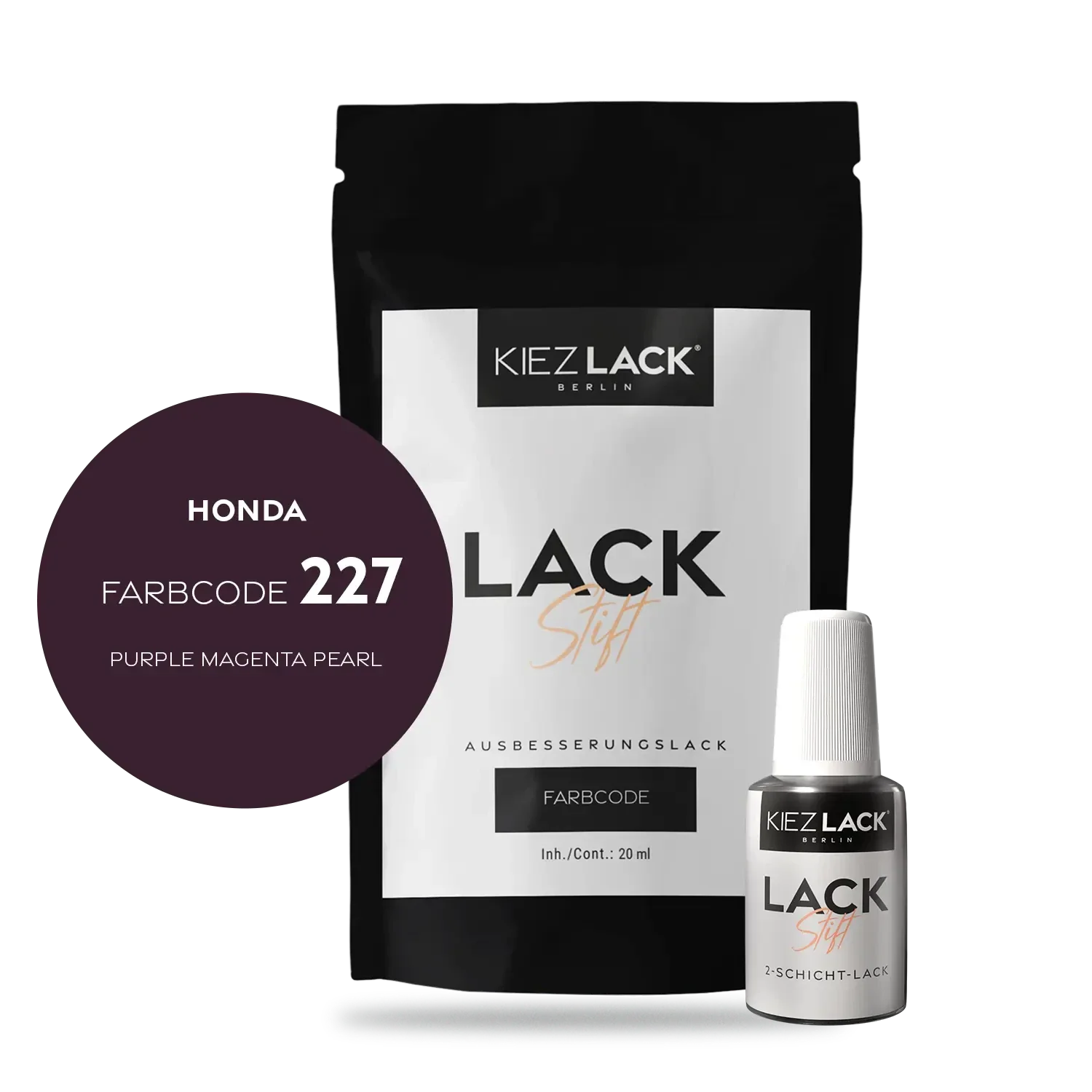 Kiezlack Motorradlack Lackstift Honda 227 PURPLE MAGENTA PEARL