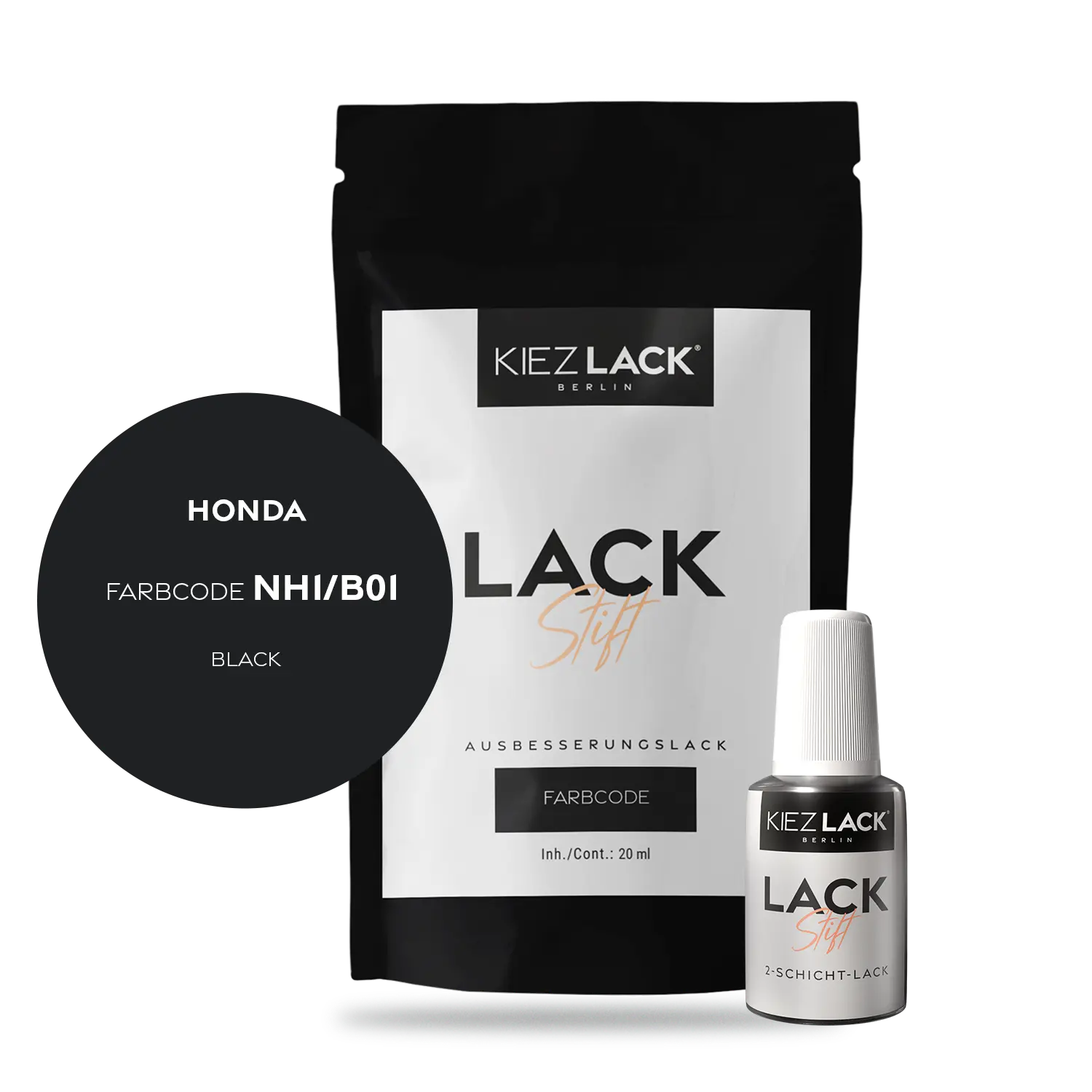 Kiezlack Motorradlack Lackstift Honda NH1/B01 BLACK