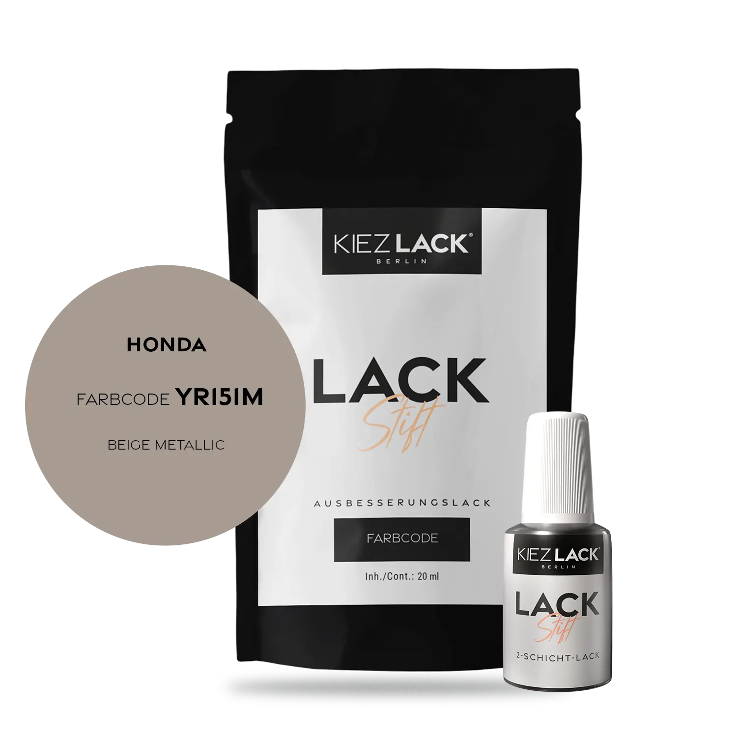 Kiezlack Motorradlack Lackstift Honda 146 BEIGE METALLIC