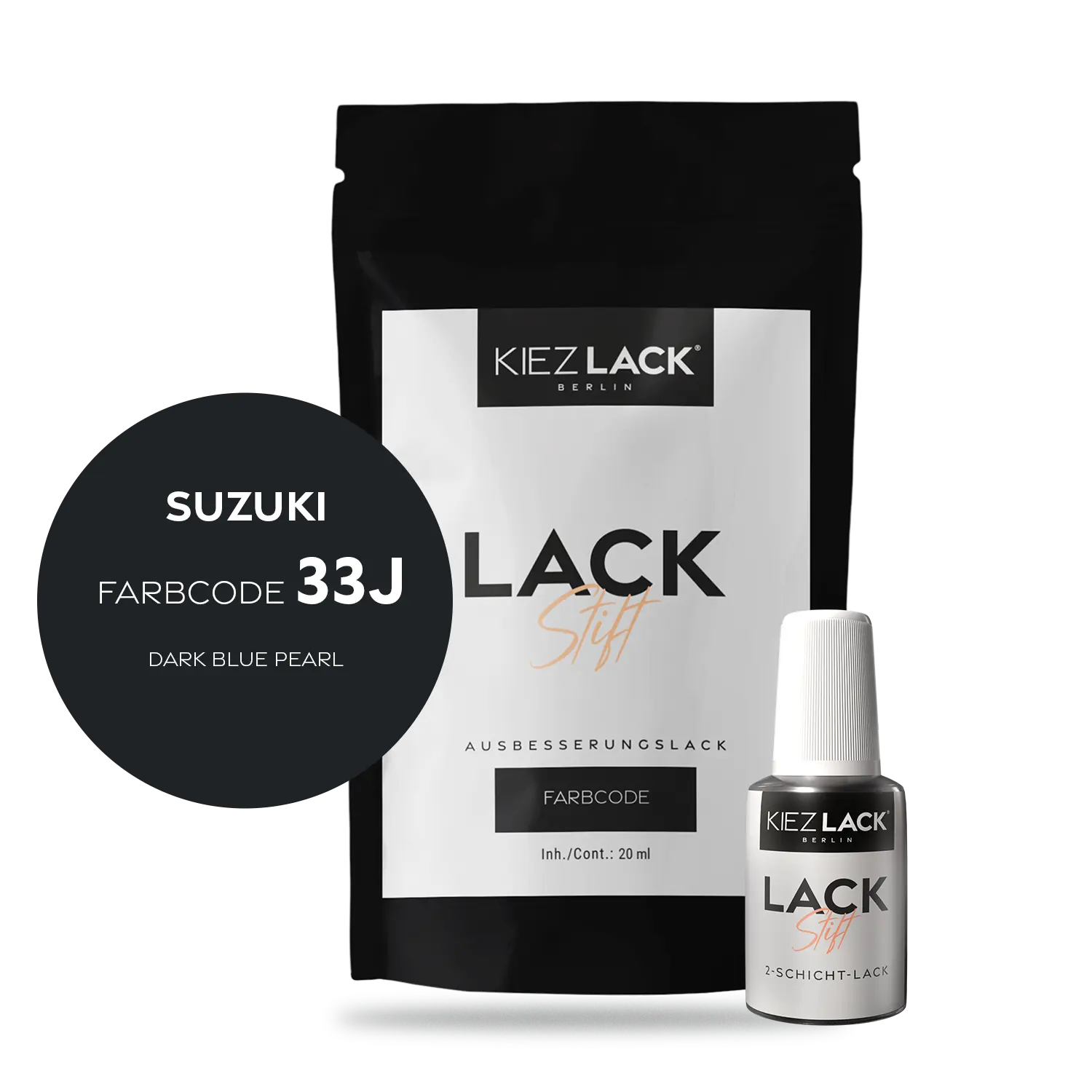 Kiezlack Motorradlack Lackstift Suzuki 145 DARK BLUE PEARL