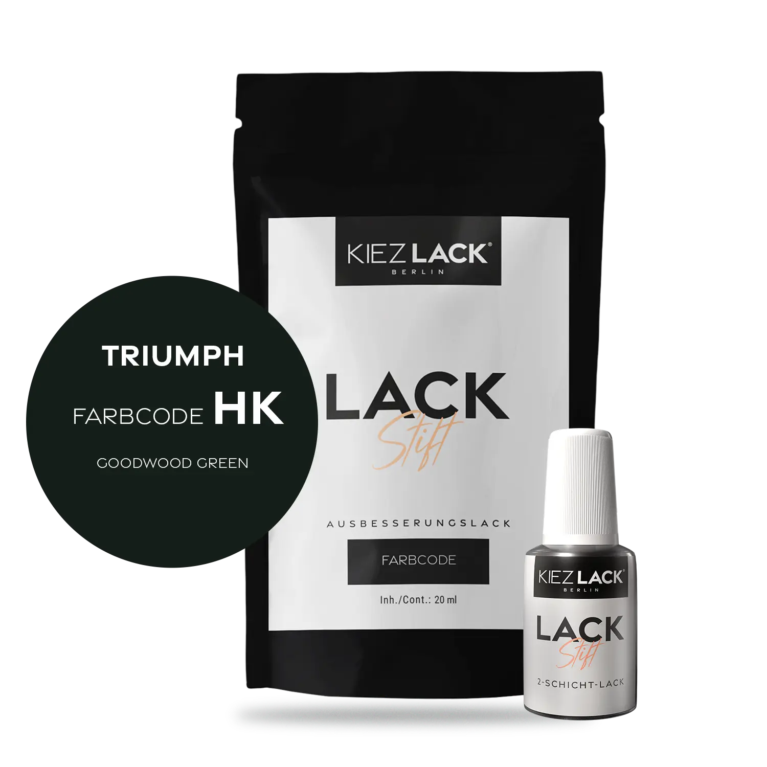 Kiezlack Motorradlack Lackstift Triumph 141 GOODWOOD GREEN