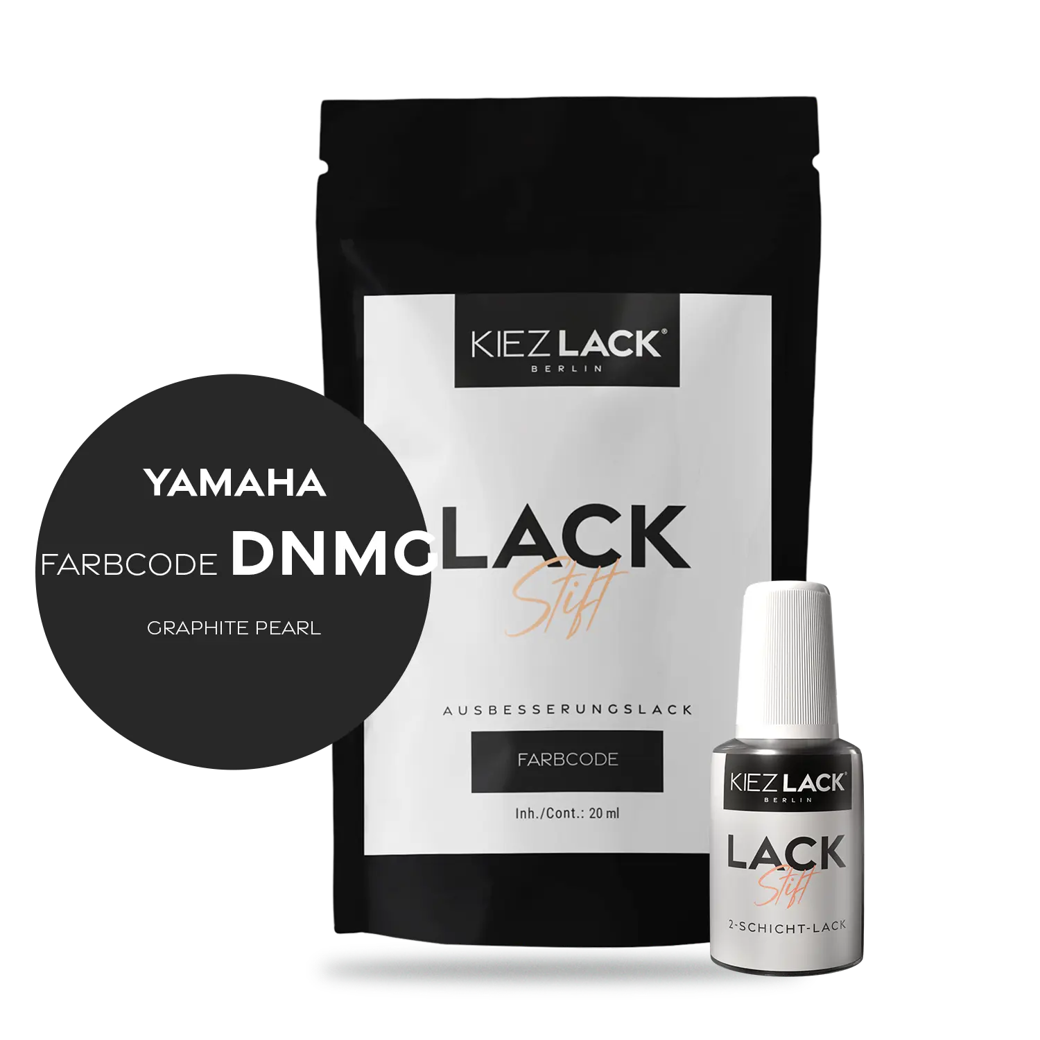 Kiezlack Motorradlack Lackstift Yamaha 226 GRAPHITE PEARL