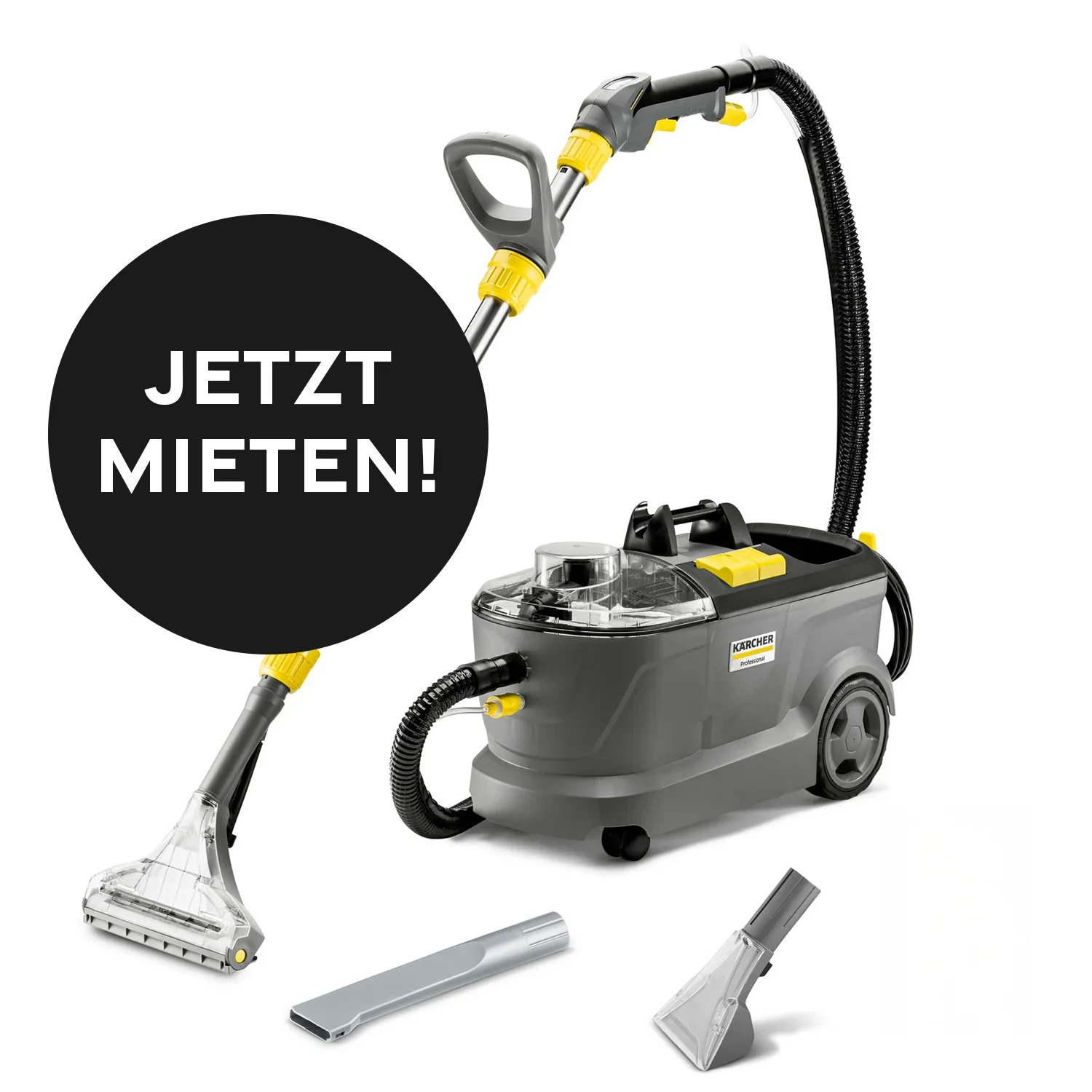Kärcher Puzzi 10/1 mieten – Autositze & Polster reinigen – Kiezlack