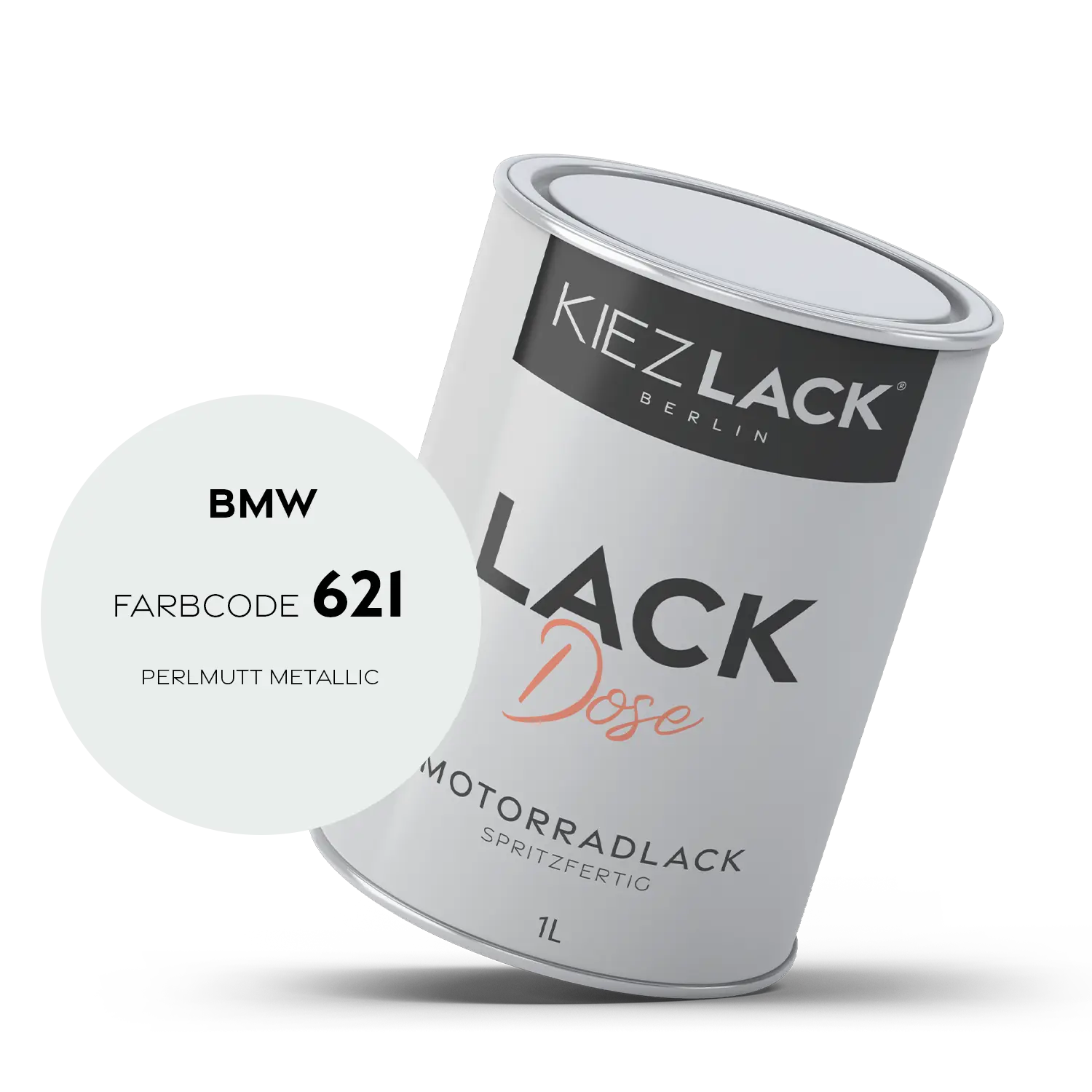 Kiezlack 1K Motorradlack Basislack Lackdose BMW 621 PERLMUTT METALLIC