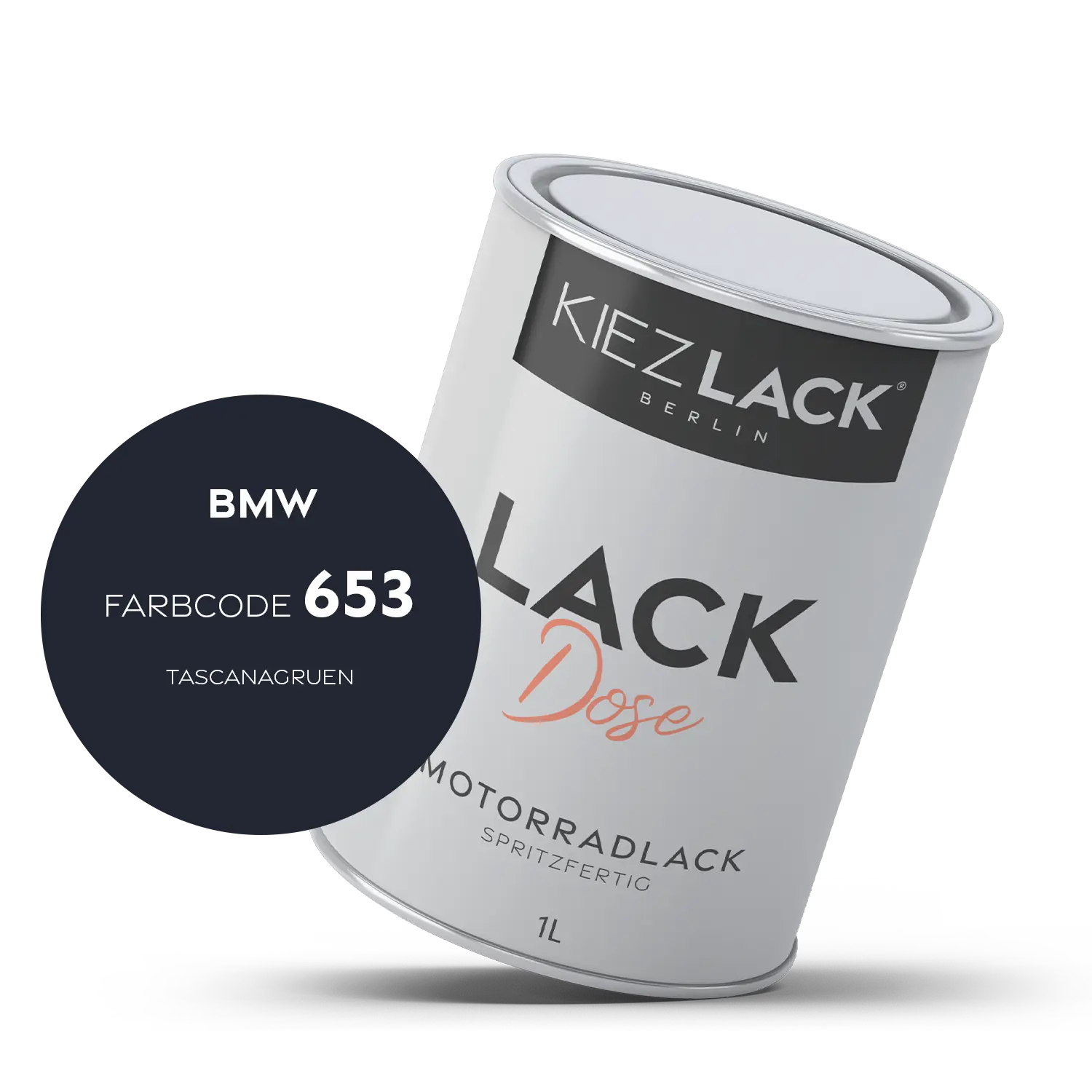 Kiezlack 1K Motorradlack Basislack Lackdose BMW 653 TASCANAGRUEN