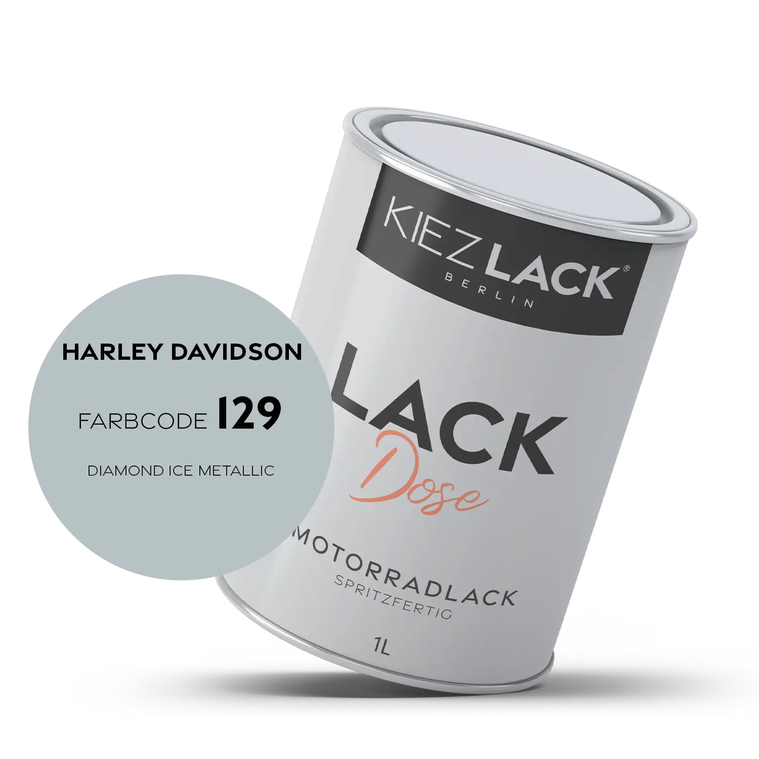 Kiezlack 1K Motorradlack Basislack Lackdose Harley Davidson 129 DIAMOND ICE METALLIC