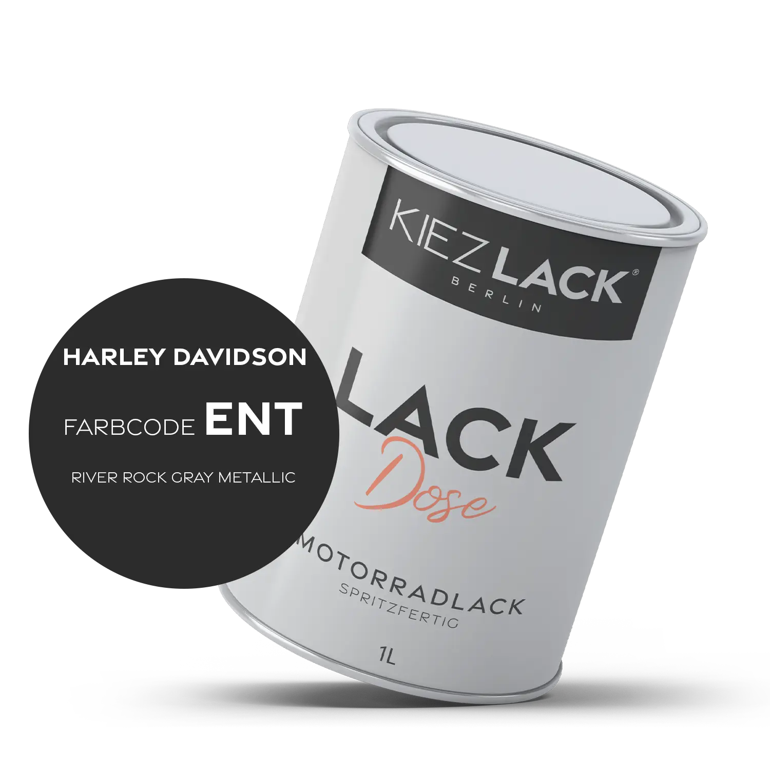 Kiezlack 1K Motorradlack Basislack Lackdose Harley Davidson ENT RIVER ROCK GRAY METALLIC