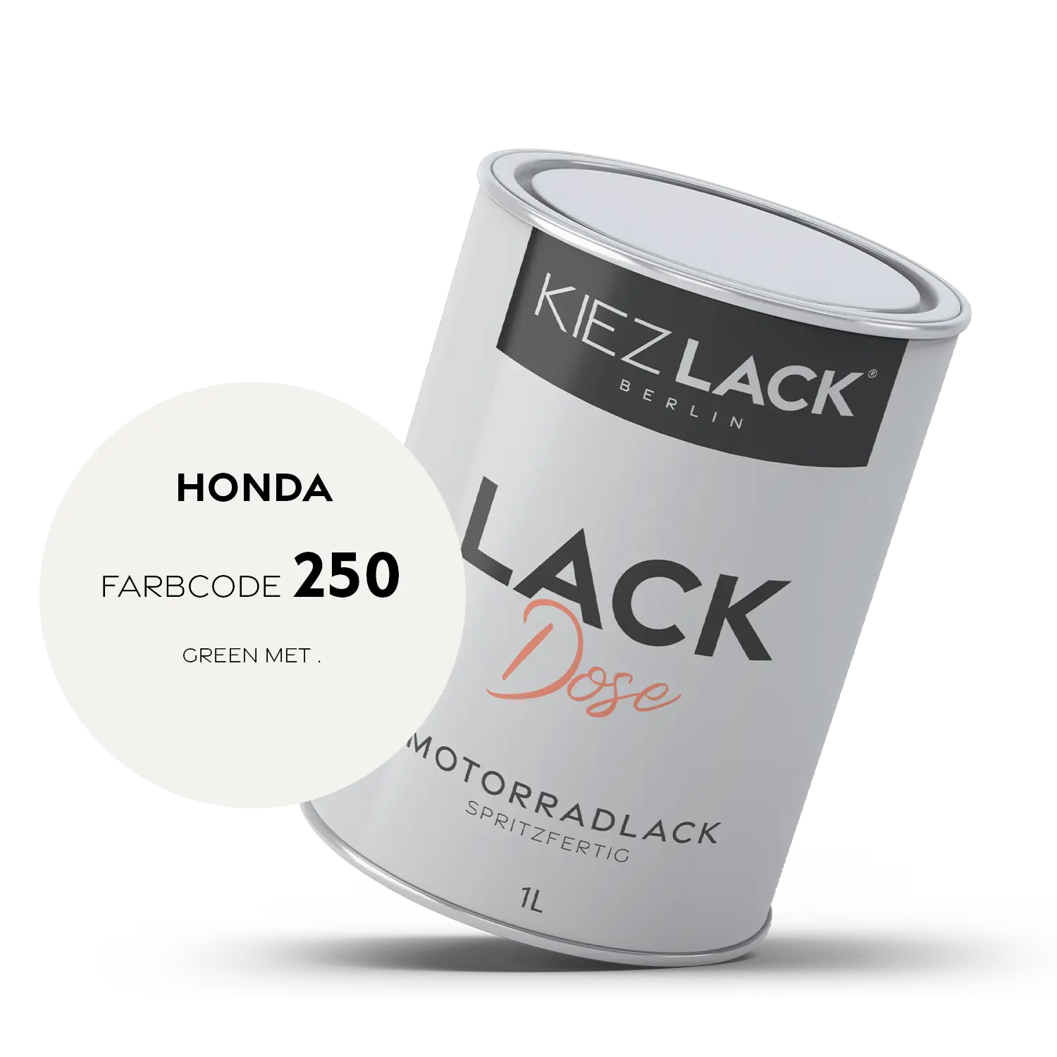 Kiezlack 1K Motorradlack Basislack Lackdose Honda 250 GREEN MET .