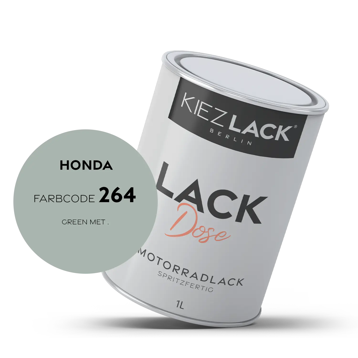 Kiezlack 1K Motorradlack Basislack Lackdose Honda 264 GREEN MET .
