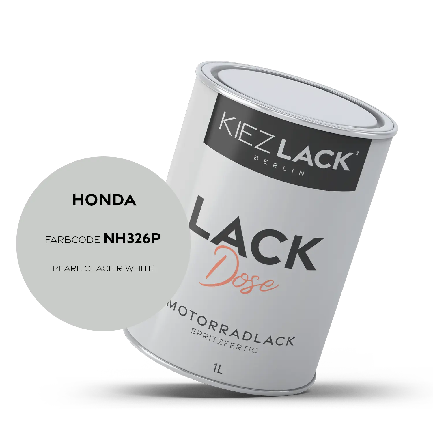 Kiezlack 1K Motorradlack Basislack Lackdose Honda NH326P PEARL GLACIER WHITE