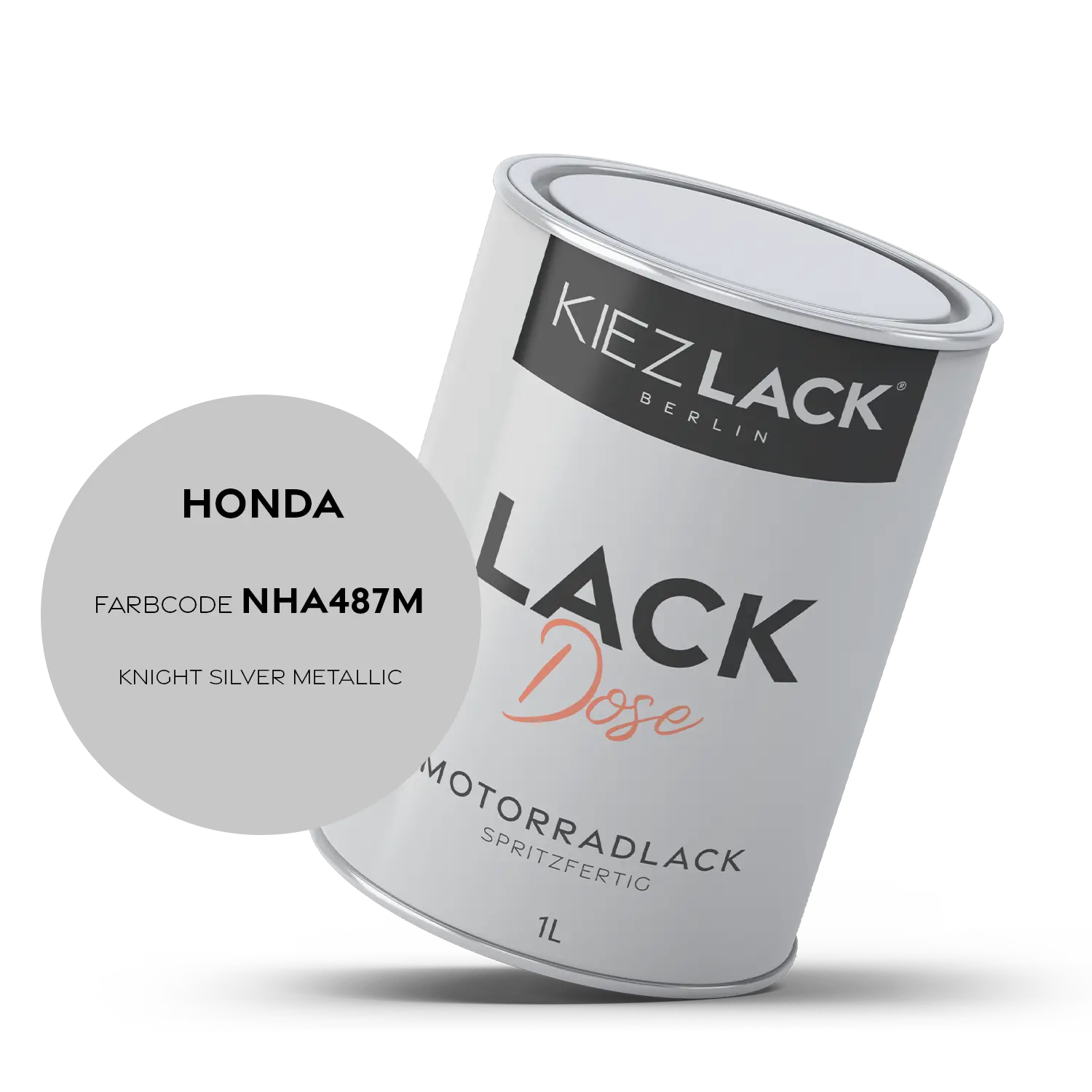 Kiezlack 1K Motorradlack Basislack Lackdose Honda NHA487M KNIGHT SILVER METALLIC