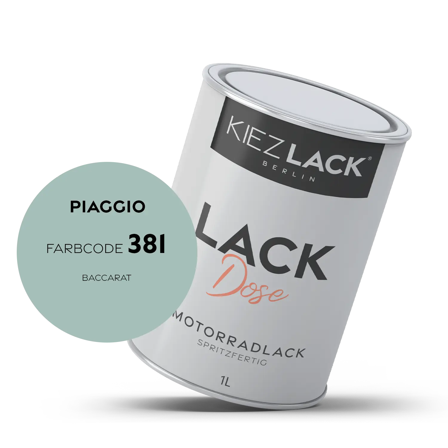 Kiezlack 1K Motorradlack Basislack Lackdose Piaggio 381 BACCARAT