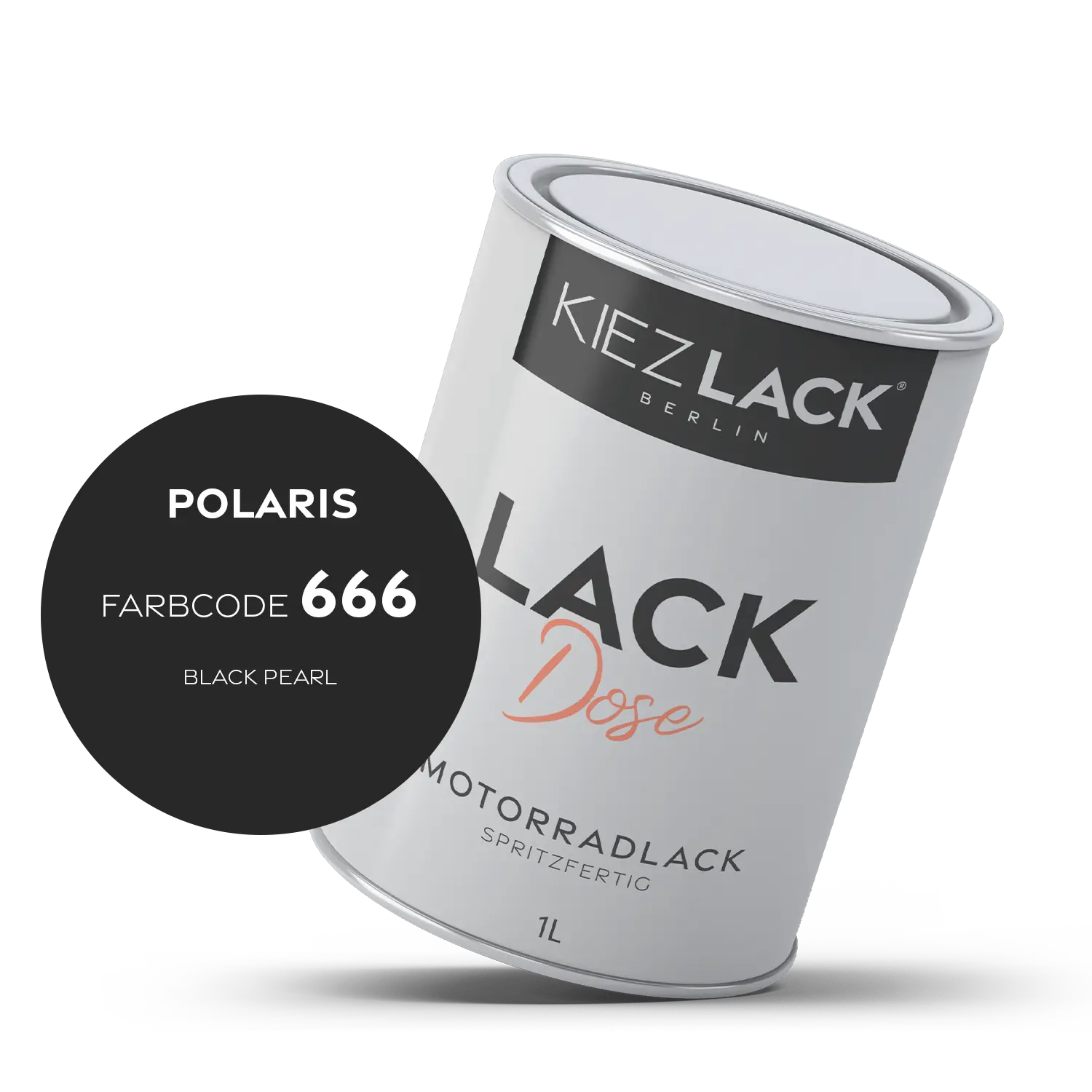 Kiezlack 1K Motorradlack Basislack Lackdose Polaris 666 BLACK PEARL