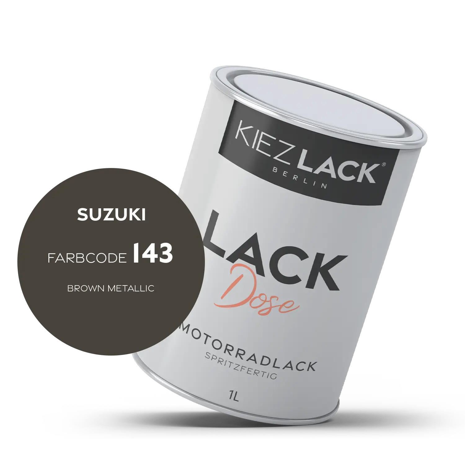 Kiezlack 1K Motorradlack Basislack Lackdose Suzuki 143 BROWN METALLIC