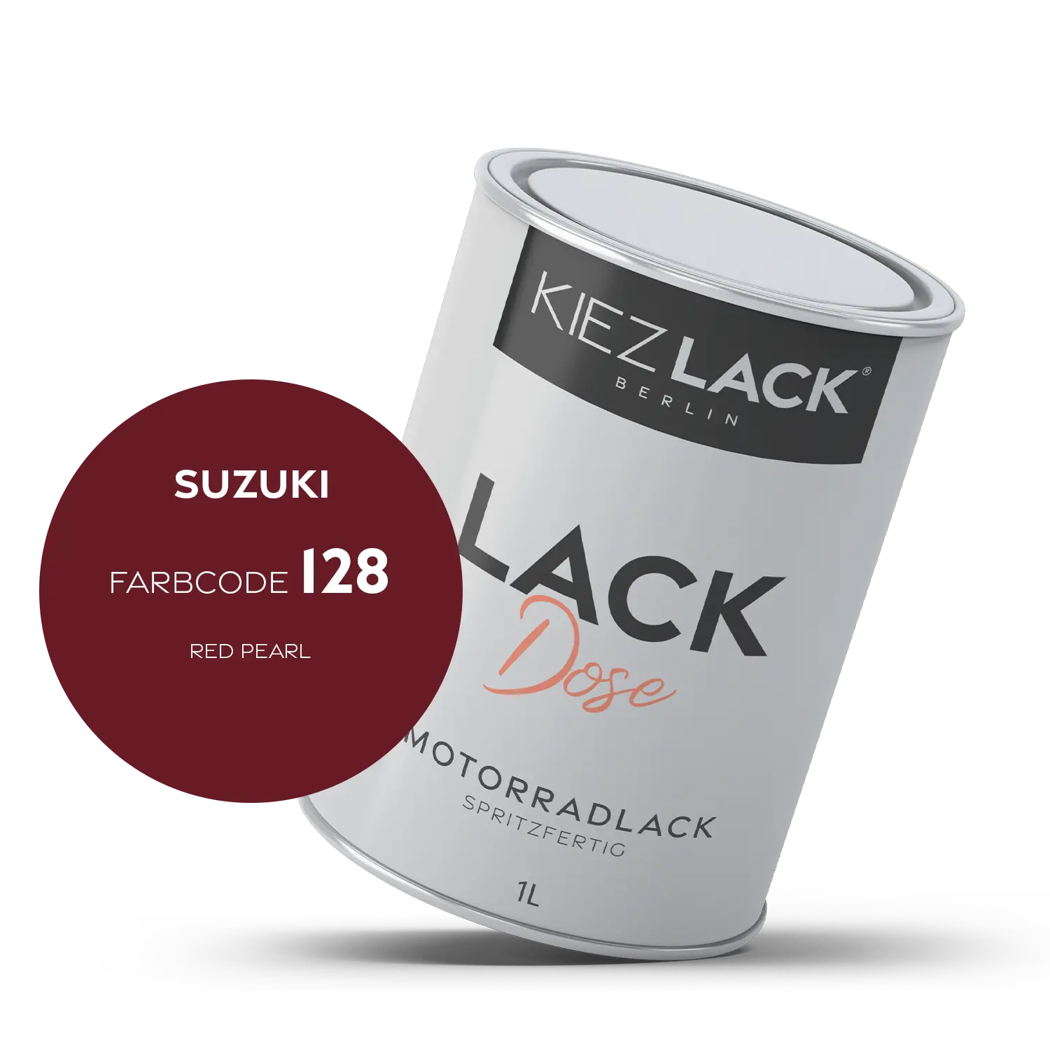 Kiezlack 1K Motorradlack Basislack Lackdose Suzuki 128 RED PEARL
