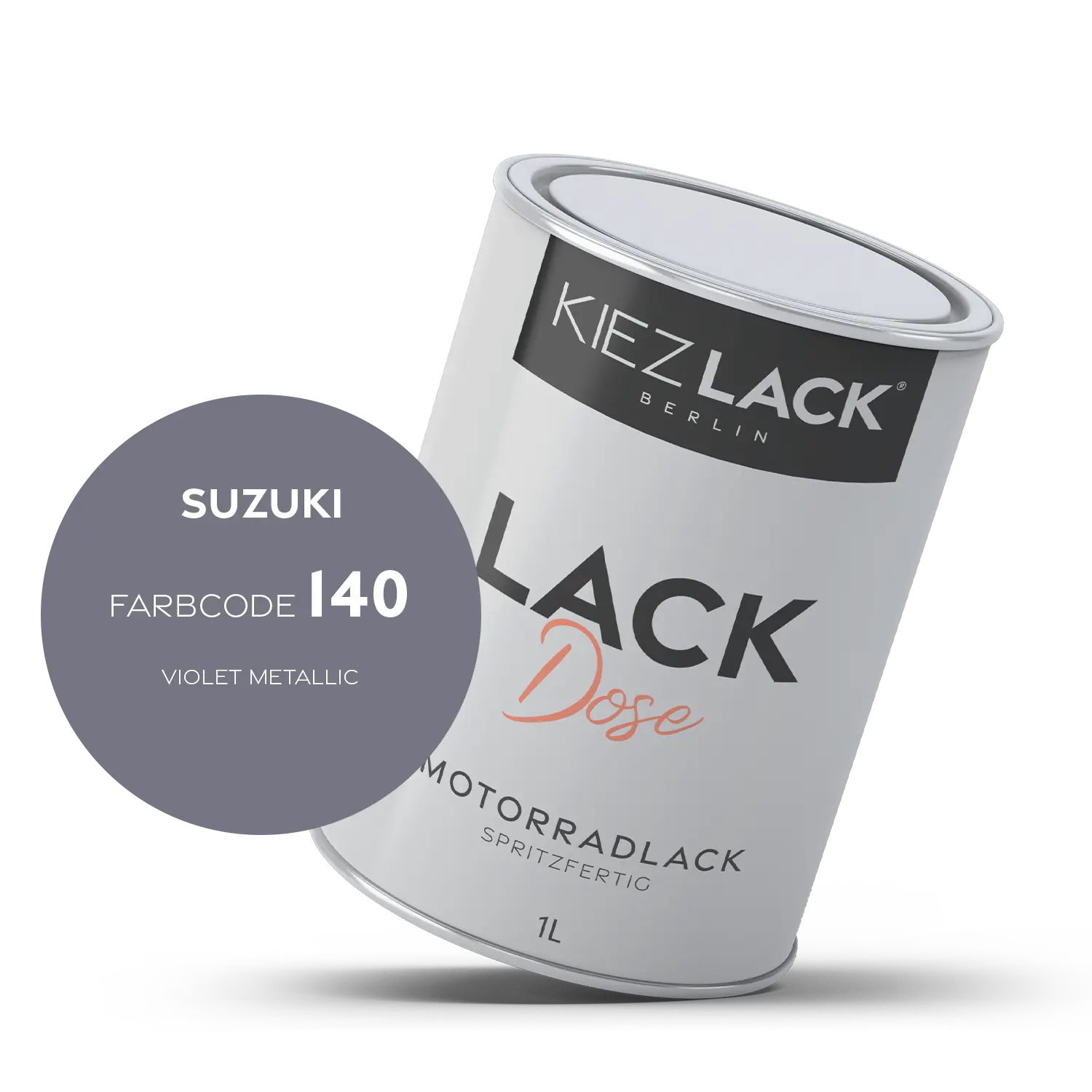 Kiezlack 1K Motorradlack Basislack Lackdose Suzuki 140 VIOLET METALLIC