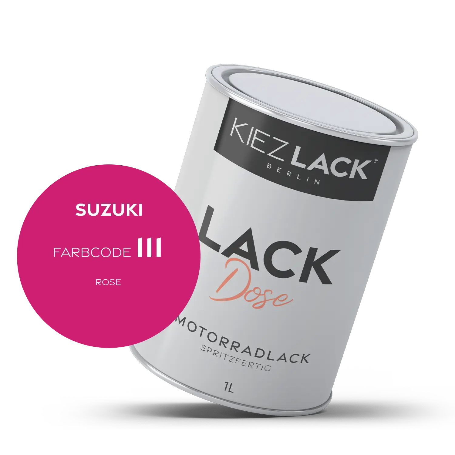 Kiezlack 1K Motorradlack Basislack Lackdose Suzuki 111 ROSE