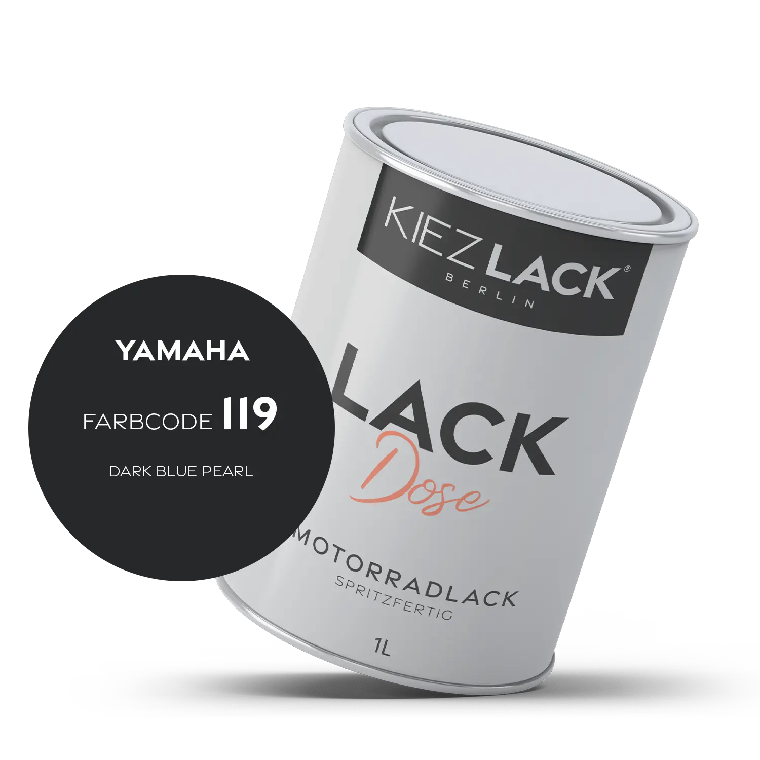 Kiezlack 1K Motorradlack Basislack Lackdose Yamaha 119 DARK BLUE PEARL