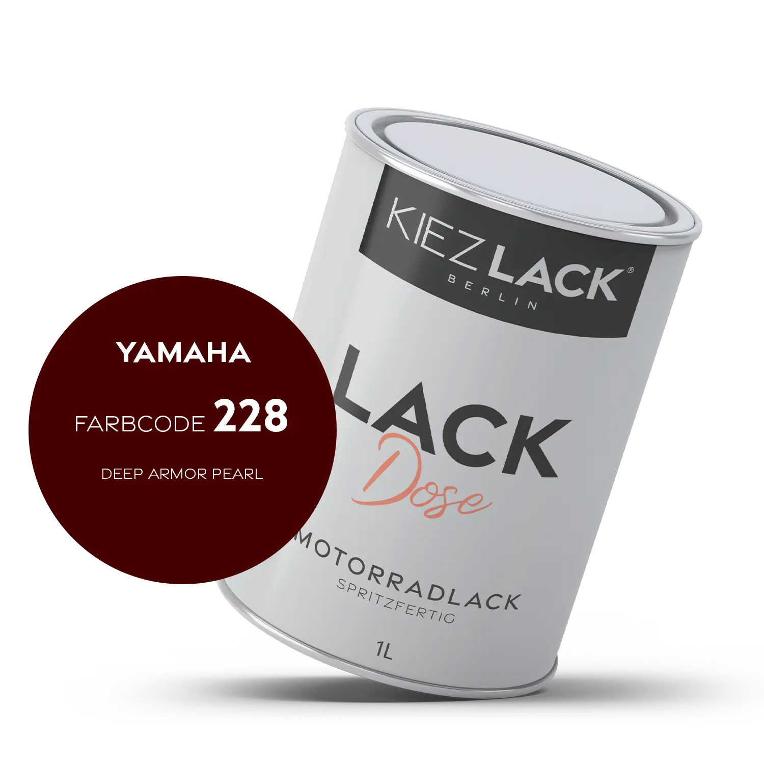 Kiezlack 1K Motorradlack Basislack Lackdose Yamaha 228 DEEP ARMOR PEARL