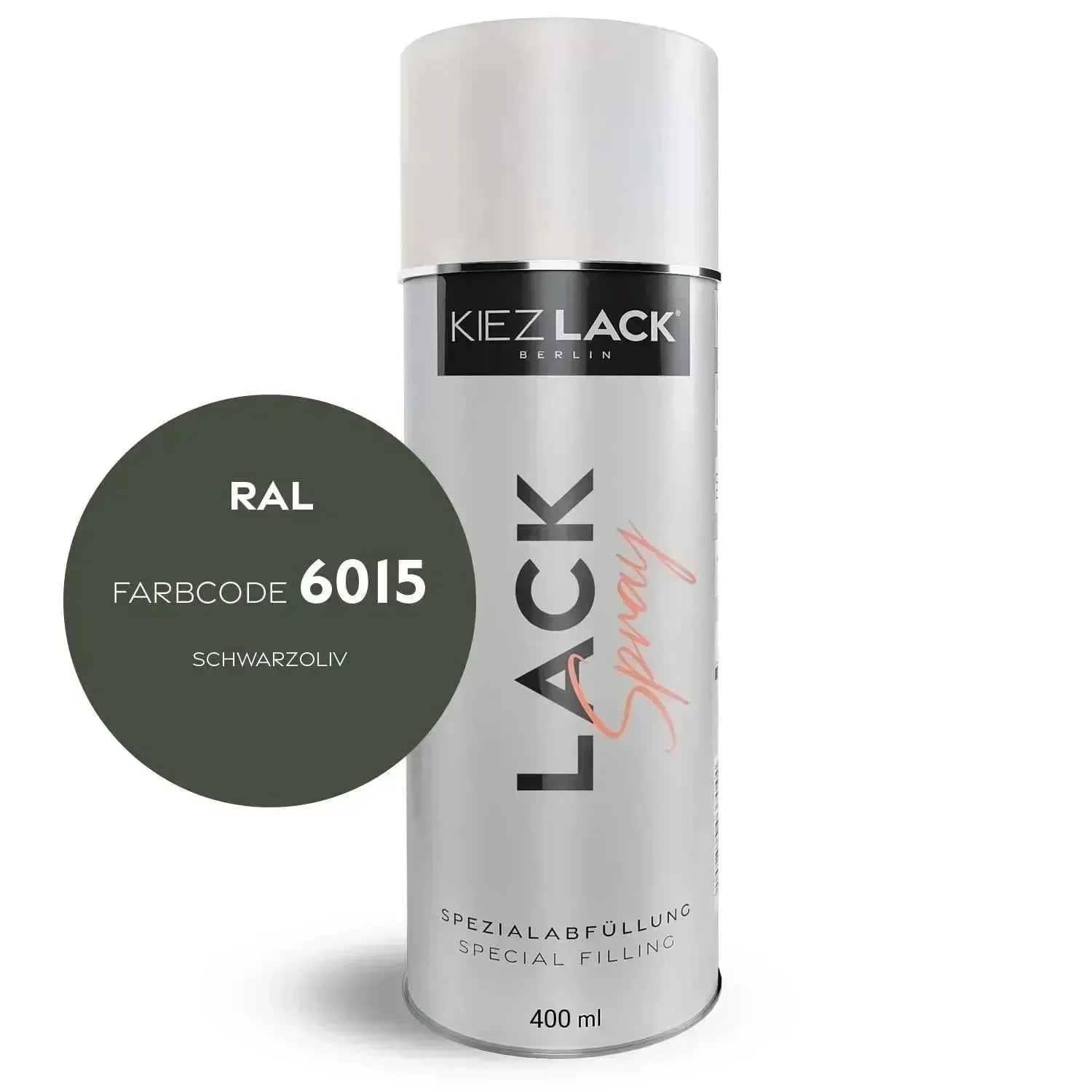 Kiezlack Lackspray Autolack Spraydose RAL 6015 SCHWARZOLIV