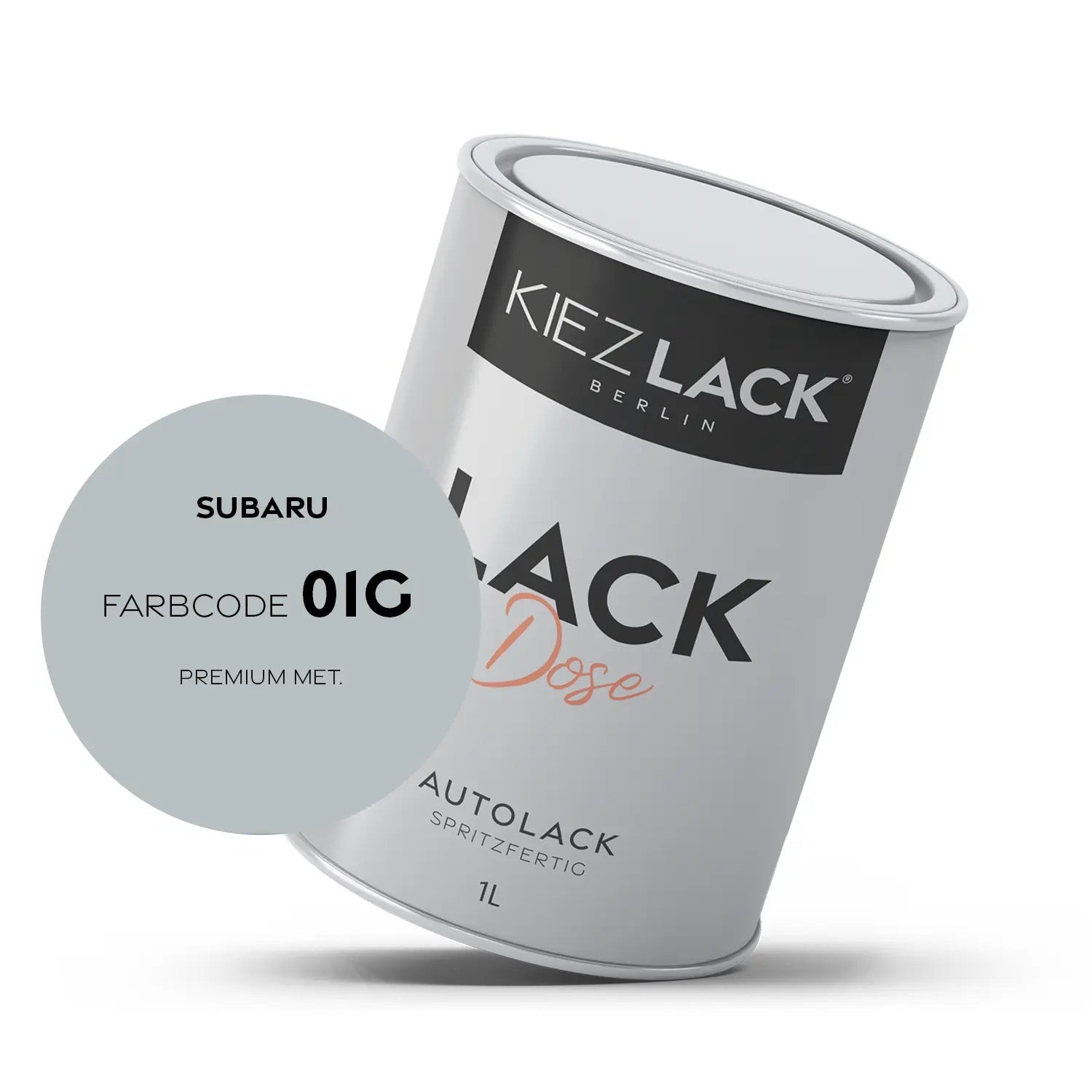 Kiezlack 1K Autolack Lackdose Basislack spritzfertig SUBARU 01G PREMIUM MET.