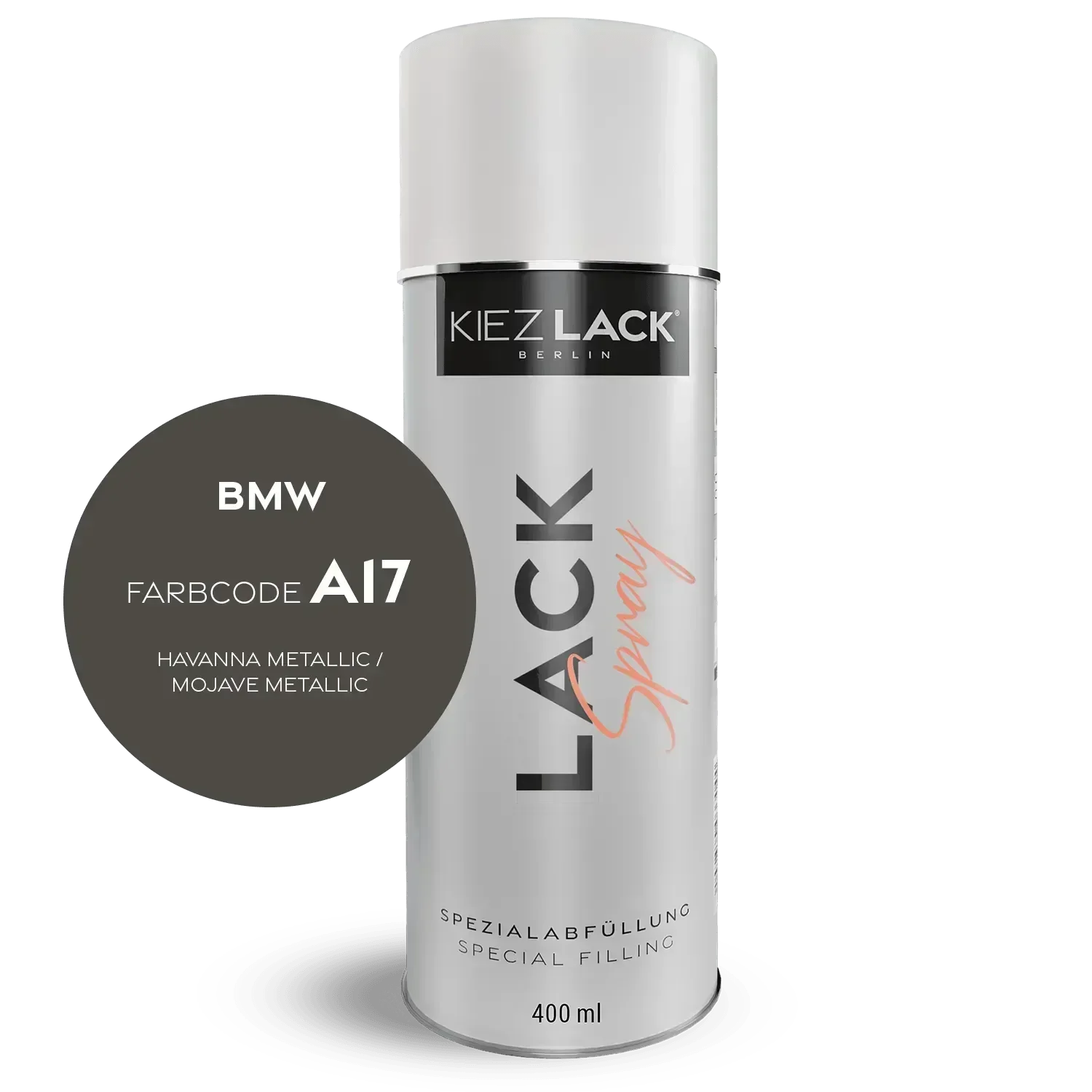 Kiezlack Lackspray Autolack Spraydose BMW A17 HAVANNA Metallic Lackspray