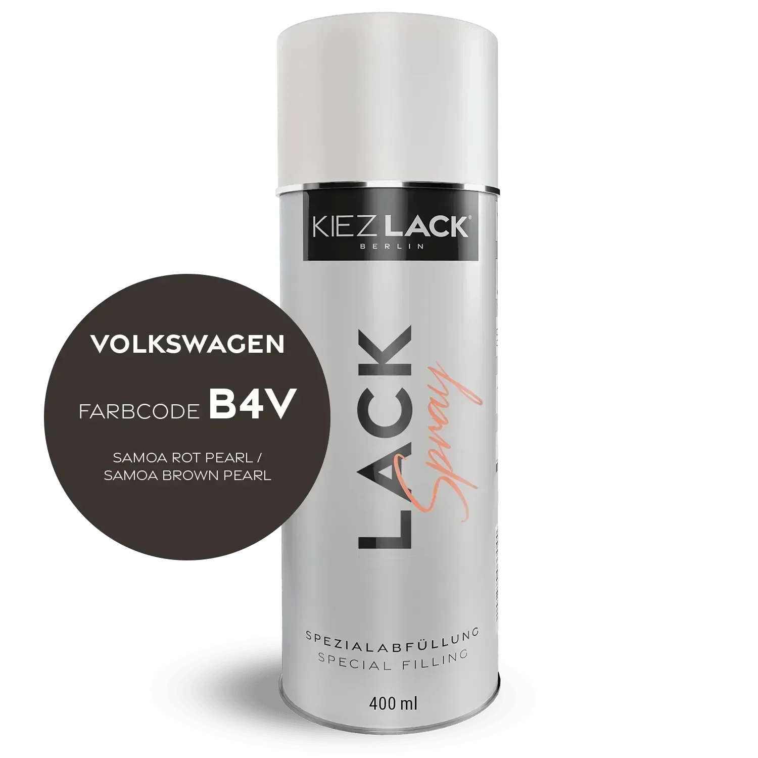Kiezlack Lackspray Autolack Spraydose Volkswagen LB4V SAMOA ROT PEARL