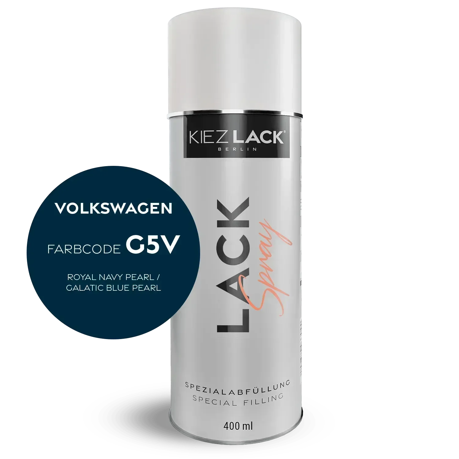 Kiezlack Lackspray Autolack Spraydose Volkswagen LG5V ROYAL NAVY PEARL