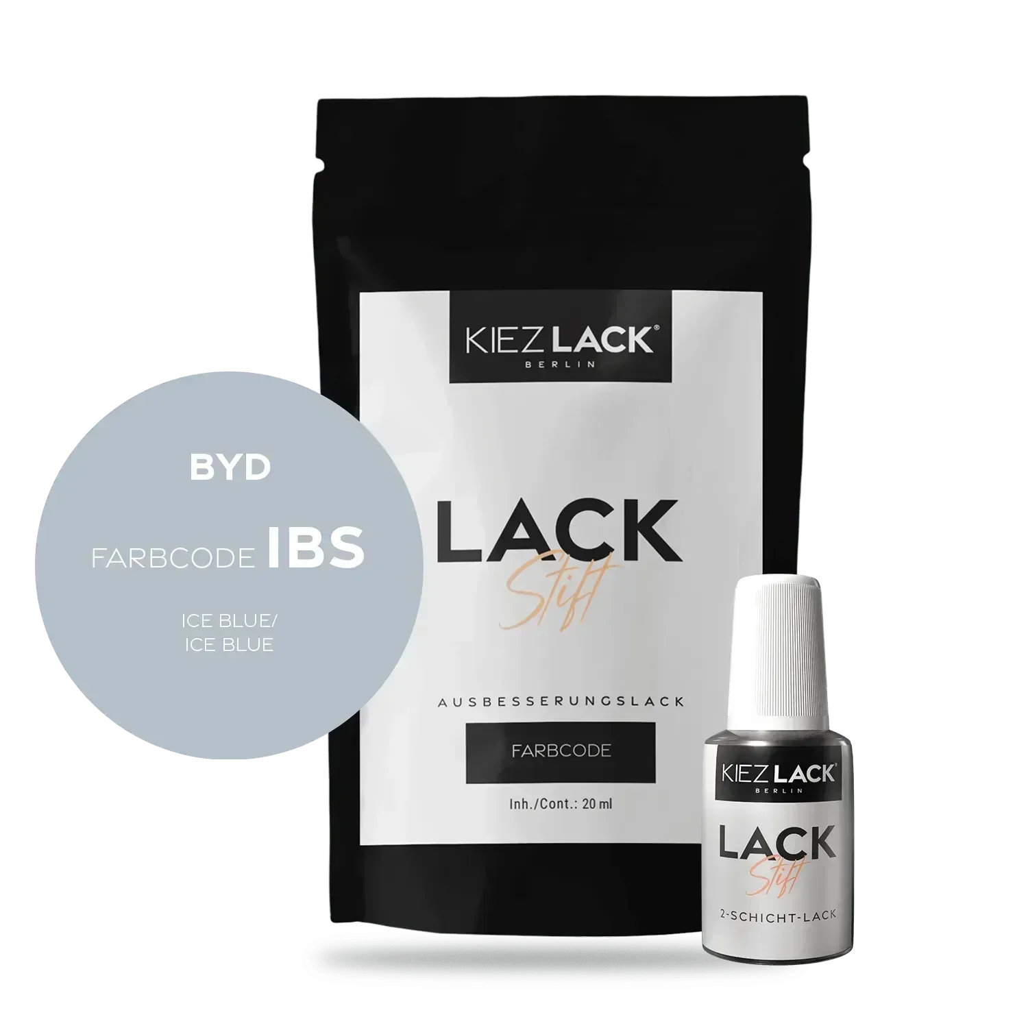 Kiezlack Lackstift Autolack Lackstift BYD IBS ICE BLUE
