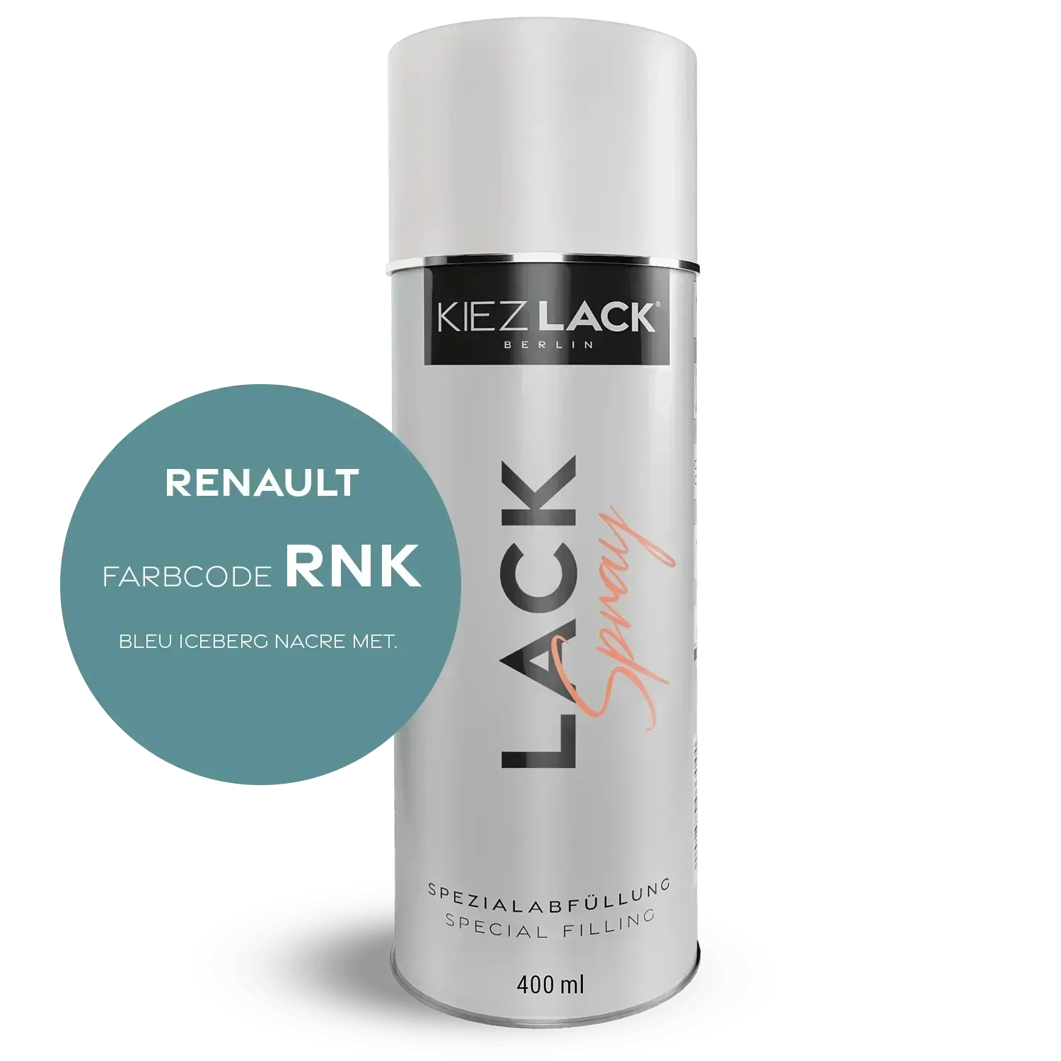 Kiezlack Autolack Spraydose Renault RNK BLEU ICEBERG NACRE MET.