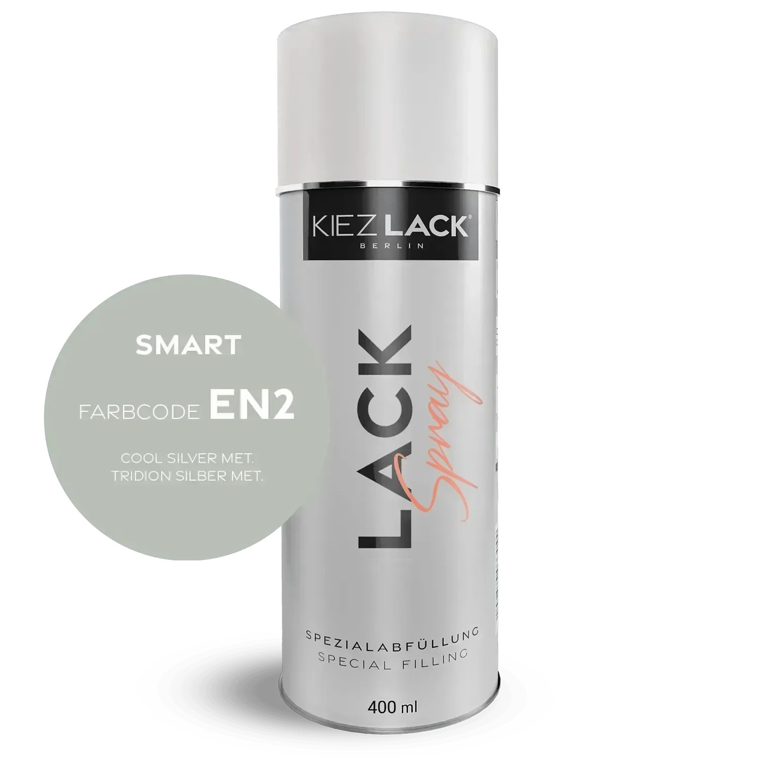 Kiezlack Lackspray Autolack Spraydose SMART EN2 COOL SILVER MET. Lackspray