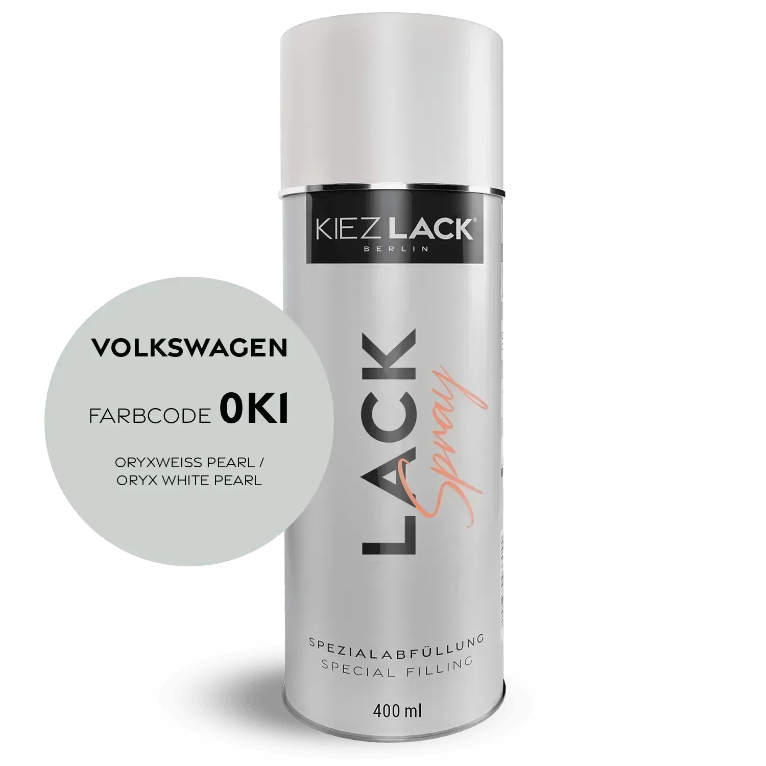 Kiezlack Lackspray Autolack Spraydose Volkswagen L0K1 ORYXWEISS PEARL