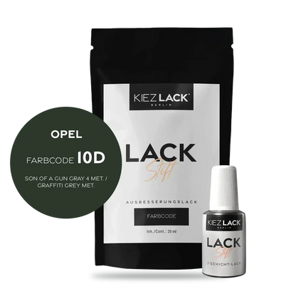 Kiezlack Lackstift Autolack Lackstift OPEL 10D SON OF A GUN GRAY 4 MET.