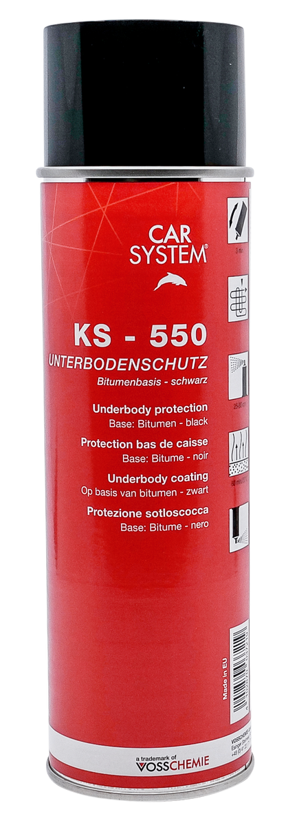 Carsystem Schwarz / 500 ML Carsystem KS-500 / KS-550 – Bitumen Unterbodenschutz (1,0 L / 500 ml Spraydose)