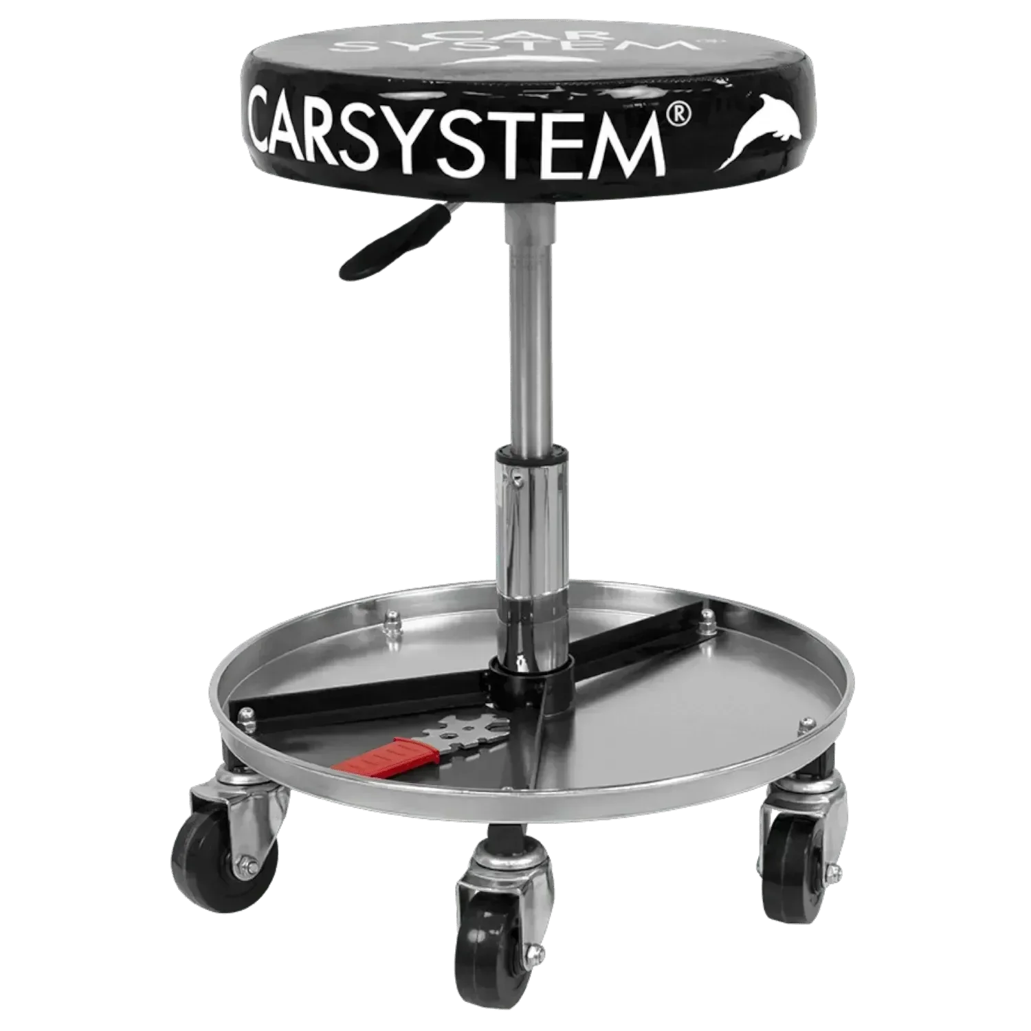 Carsystem Carsystem Sitzhocker schwarz Werkstatthocker mit Rädern