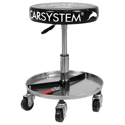 Carsystem Carsystem Sitzhocker schwarz Werkstatthocker mit Rädern