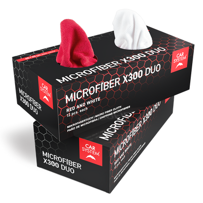 Carsystem Carsystem Microfiber X300 Duo Mikrofasertücher Box