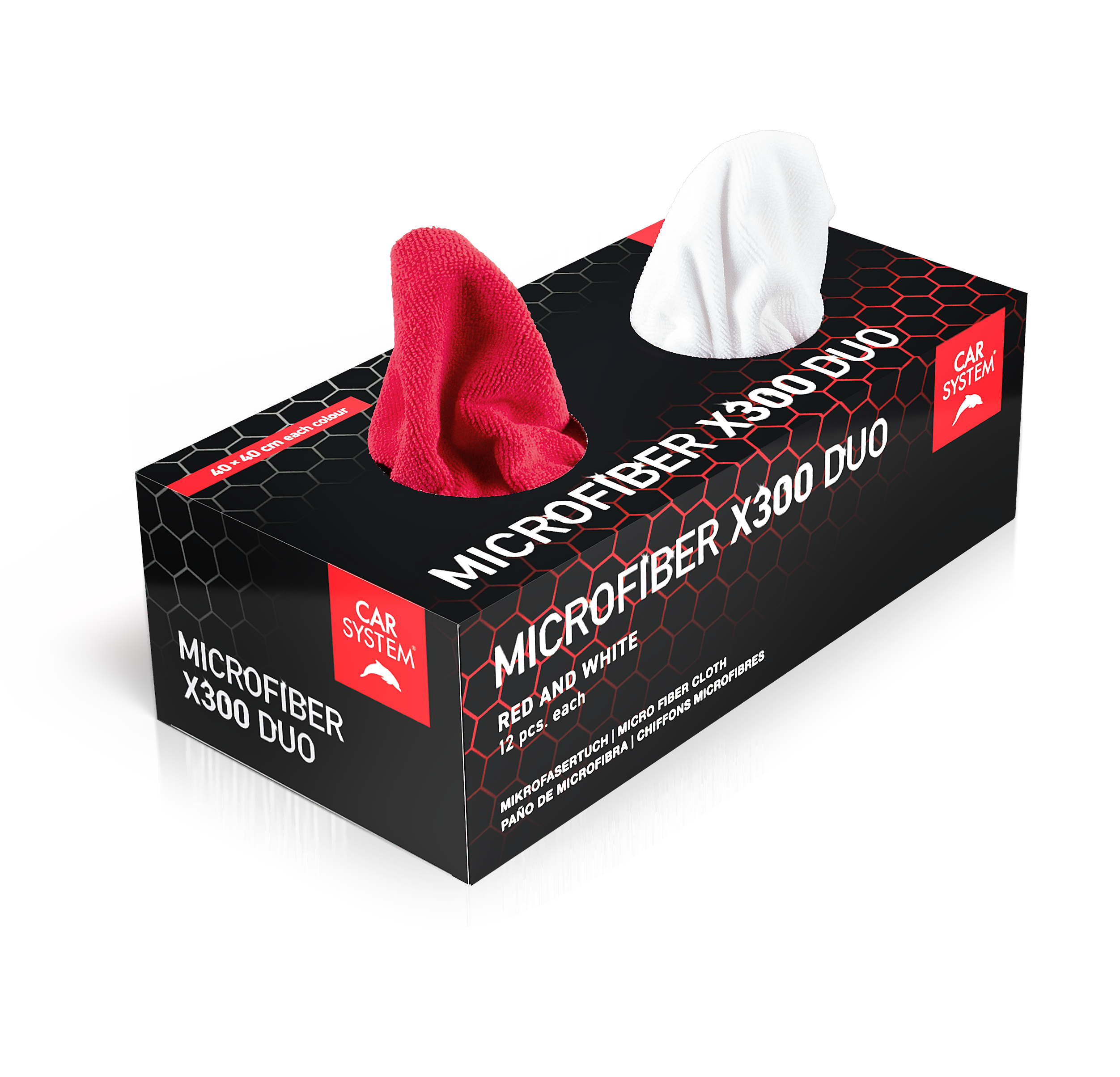 Carsystem Carsystem Microfiber X300 Duo Mikrofasertücher Box