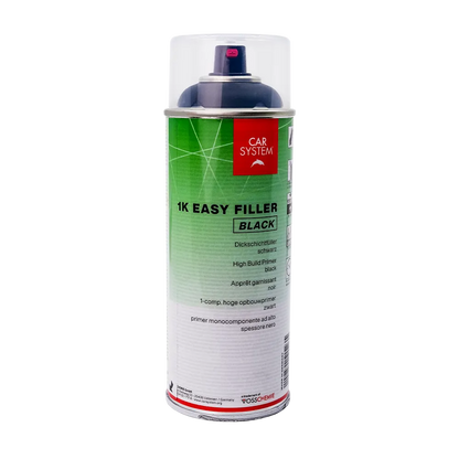 Carsystem Schwarz 1K EASY FILLER Dickschichtfüller 400ml Spraydosen Grundierung