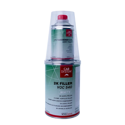 Carsystem Weiß 2K Acryl Grundierfüller Rostschutz 1,25L