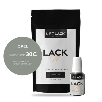 Kiezlack Lackstift Autolack Lackstift OPEL 30C MING GREEN MET.