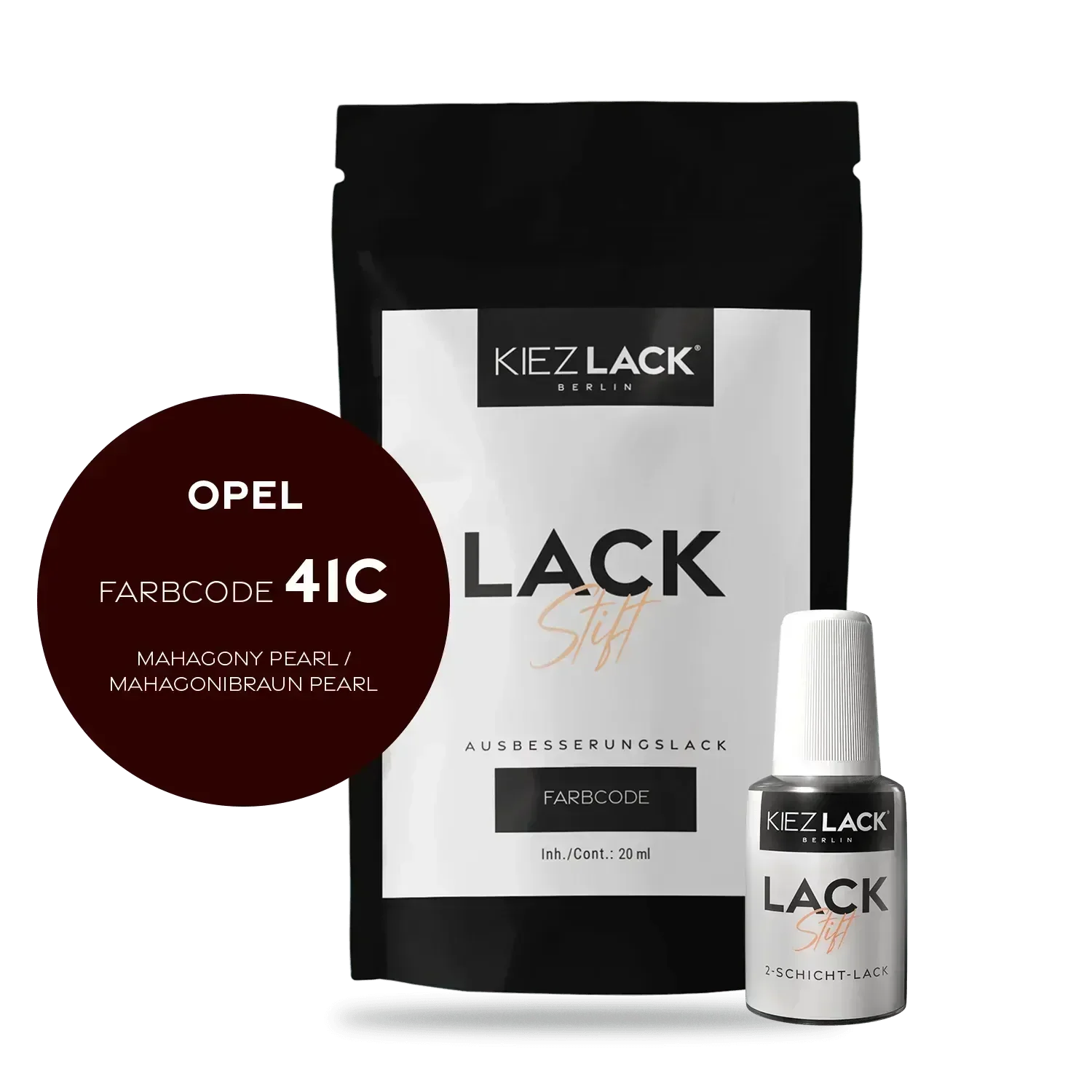 Kiezlack Lackstift Autolack Lackstift OPEL 41c MAHAGONY PEARL