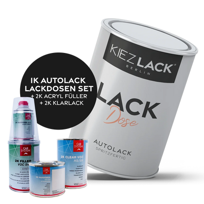 Kiezlack 1K Autolack Lackdose Basislack spritzfertig RAL 1016 SCHWEFELGELB