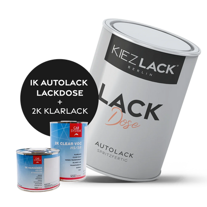Kiezlack 1K Autolack Lackdose Basislack spritzfertig MERCEDES 896 BRILLANTBLAU MET.