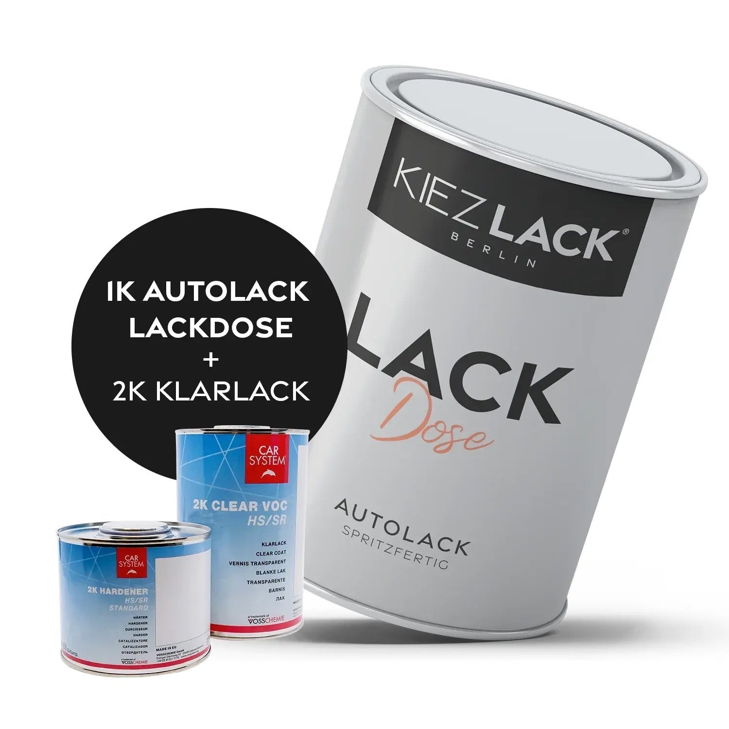 Kiezlack 1K Autolack Lackdose Basislack spritzfertig FIAT 249 BIANCO BANCHISA