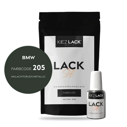 Kiezlack Lackstift Autolack Lackstift BMW 205 MALACHITGRUEN Metallic