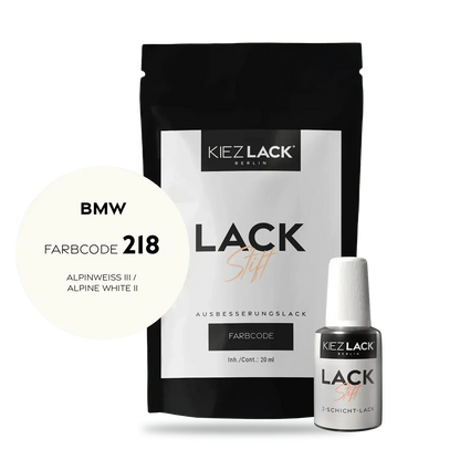 Kiezlack Lackstift Autolack Lackstift BMW 218 ALPINWEISS III