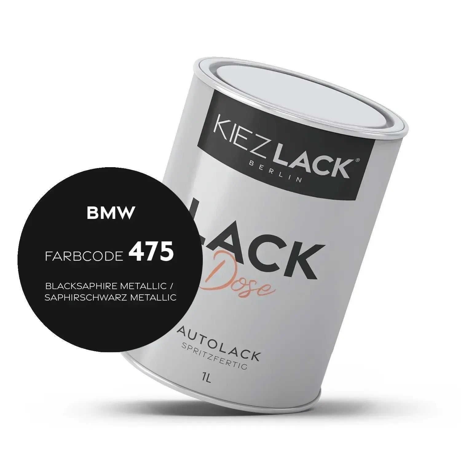 Kiezlack 1K Autolack Lackdose Basislack spritzfertig BMW 475 BLACKSAPHIRE Metallic